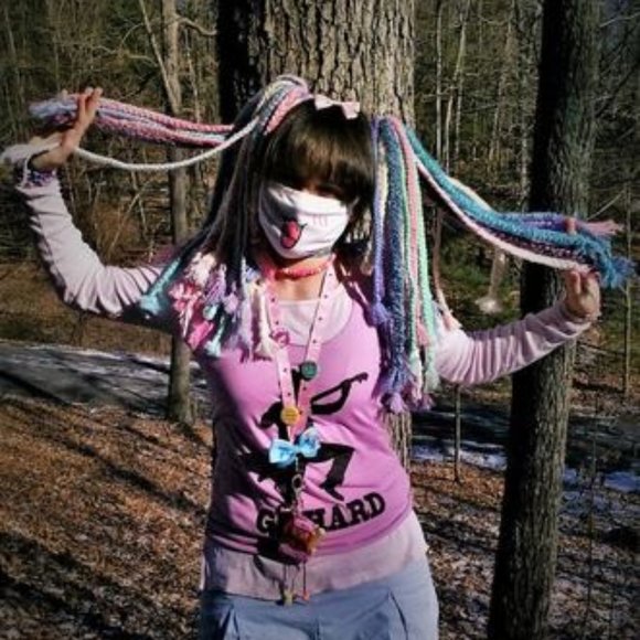 Unique Kawaii Punk Styled Pastel Hair Braids main image 5